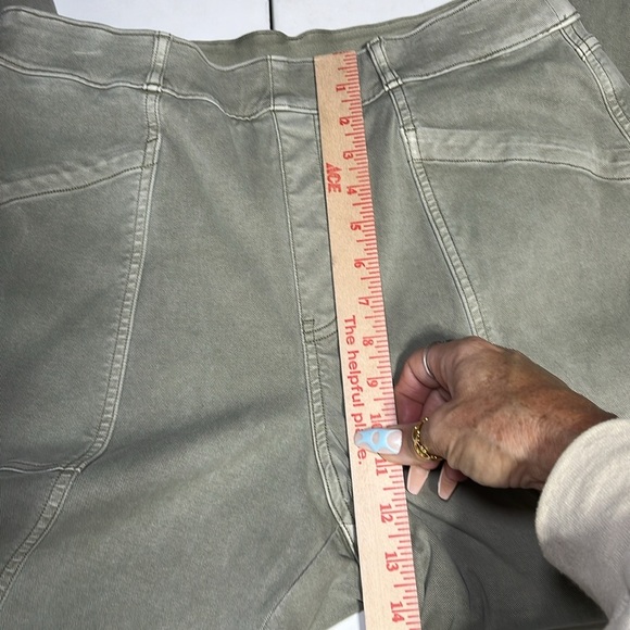 SPANX Stretch Twill Straight Leg Pants Olive Oil Color - Picture 6 of 10